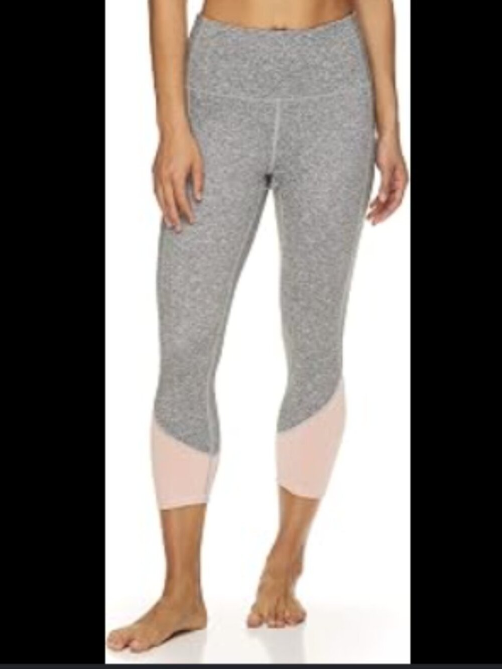 NWT Gaiam Om-Dri Om Hi Rise Femme Colorblock Capri Leggings - Womens XS